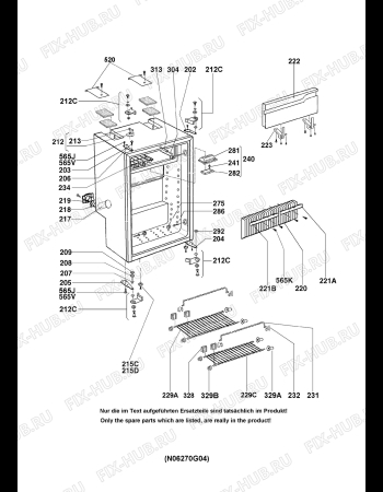 Взрыв-схема холодильника Dometic RM6290LH - Схема узла Housing 001